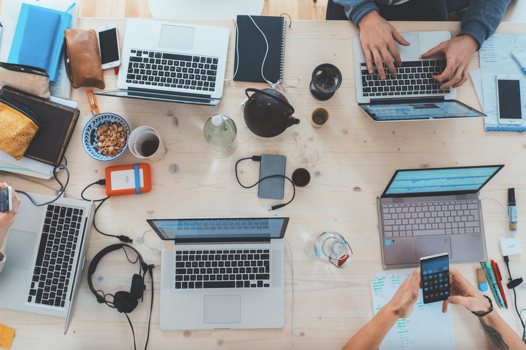 Business professionals reviewing documents to avoid legal mistakes